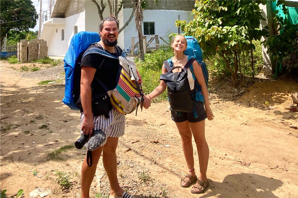 Abenteuer in der ganzen Welt und doch Heimweh nach dem Münsterland Viel mehr als das, was sie bei ihren Reisen in den Rucksäcken transportieren, besitzen Christina Schön und Recep Tutka nicht mehr.