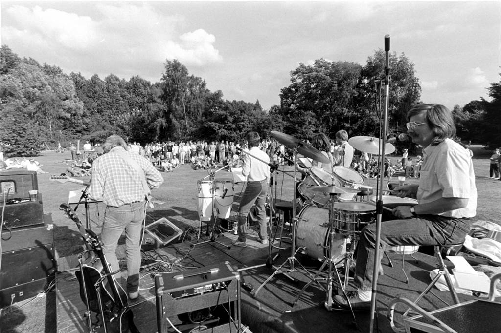 Erinnerungen an Coverband „Meier und Co.“: Neue Zukunft für Franz-Josef Meier Viele ihrer Konzerte gaben „Meier und Co“ unter freiem Himmel.