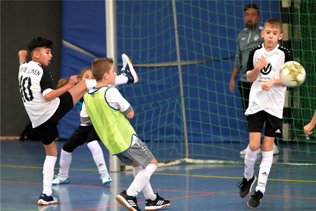 Viele Tore gab es bei den E-Jugendlichen: Der SV Preußen wurde Lüner Stadtmeister.