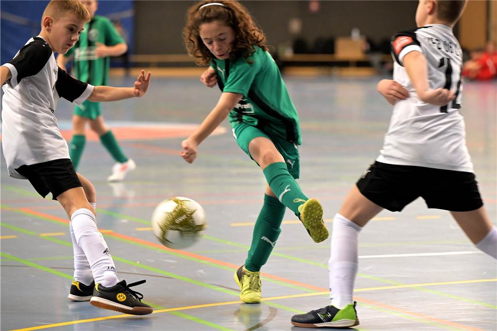 Viele Tore gab es bei den E-Jugendlichen: Der SV Preußen wurde Lüner Stadtmeister.