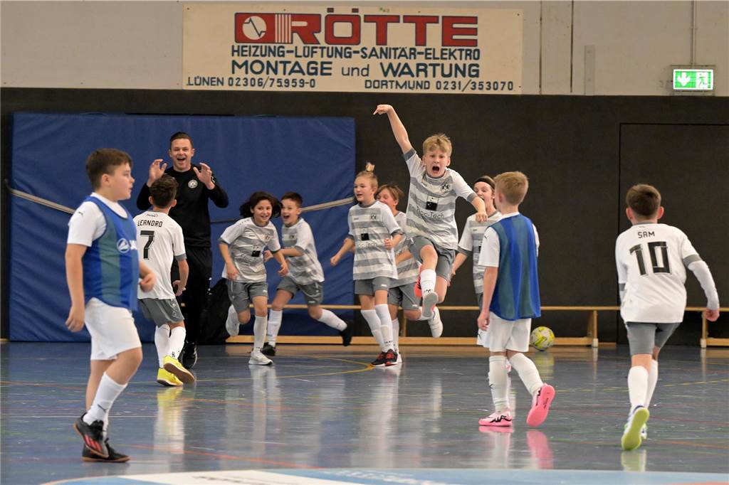 Viele Tore gab es bei den E-Jugendlichen: Der SV Preußen wurde Lüner Stadtmeister.
