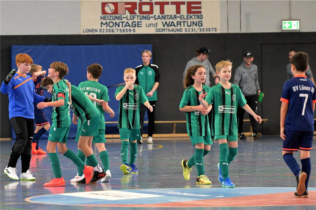 Viele Tore gab es bei den E-Jugendlichen: Der SV Preußen wurde Lüner Stadtmeister.