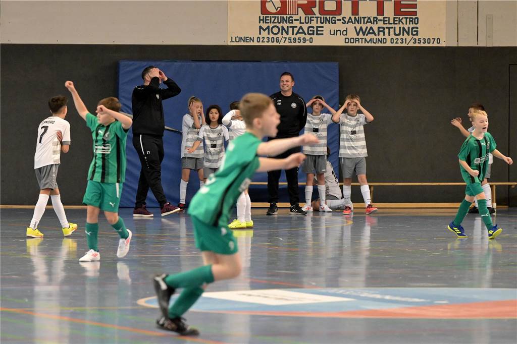 Viele Tore gab es bei den E-Jugendlichen: Der SV Preußen wurde Lüner Stadtmeister.