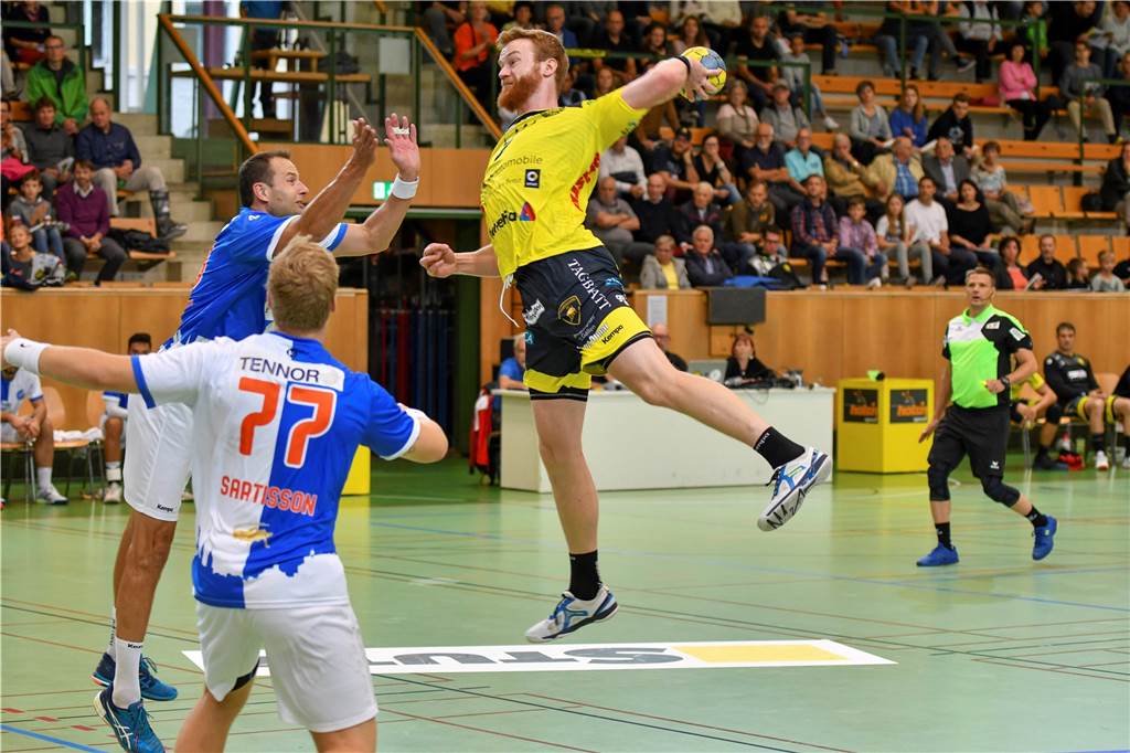 Olfens bekanntester Handballer verlässt die Schweiz und geht nach Skandinavien Vier Jahre spielte Max Höning in St. Gallen.
