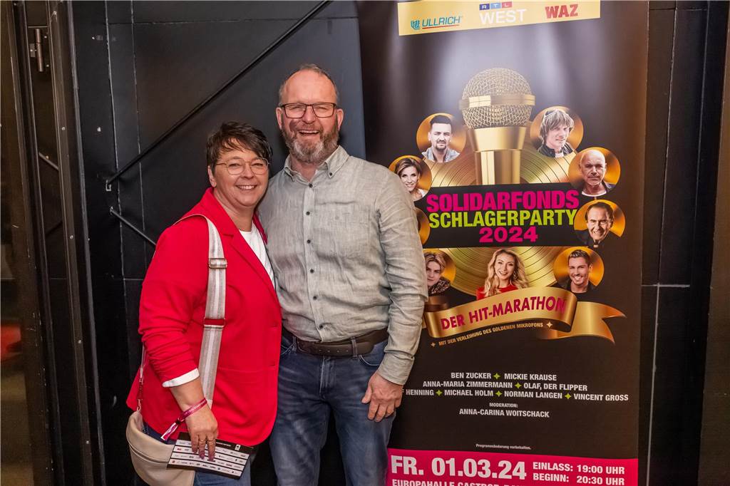 Schlagerparty des Solidarfonds NRW in der Europahalle am 1.3.2024 in Castrop-Rauxel