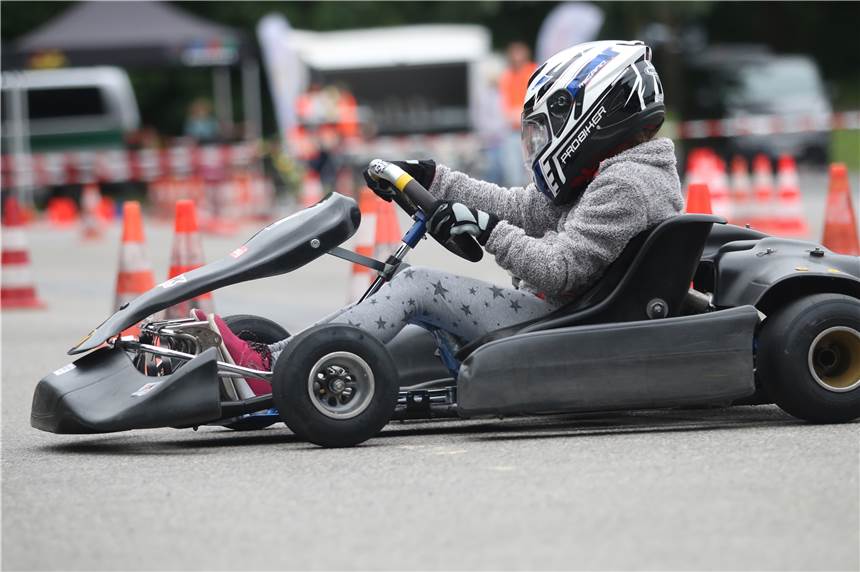 Viktoria Kopylov fuhr mit ihrem Kart im Slalom bisher eine gute Saison.