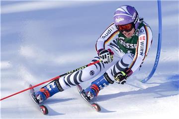 Viktoria Rebensburg beim Riesenslalom in Lienz. Foto: Marco Tacca