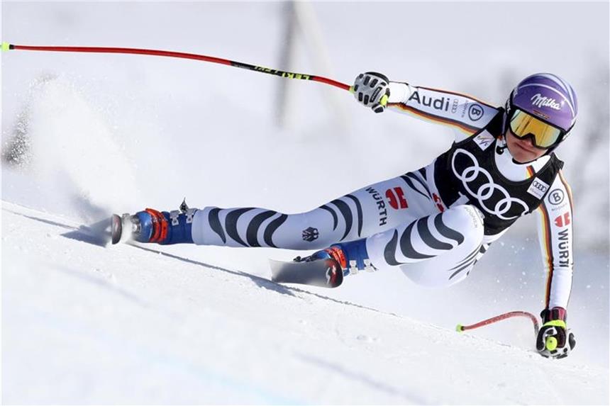 Rebensburg Zweite im Super-G in Are Viktoria Rebensburg belegte in Are Platrz zwei im Super-G. Foto: Alessandro Trovati/AP