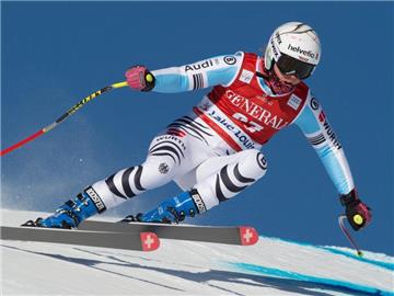 Viktoria Rebensburg fuhr ein gutes Training. Foto: Nick Didlick