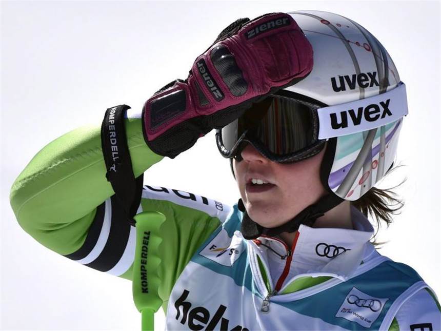 Rebensburg im Riesenslalom fast eine Sekunde hinterher Viktoria Rebensburg hat in Lenzerheide Rückstand. Foto: Peter Schneider