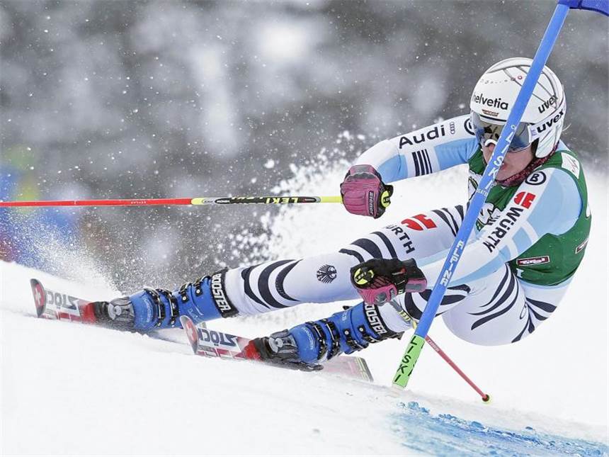 Rebensburg im Riesenslalom nur Zehnte Viktoria Rebensburg verpasste das Podest deutlich. Foto: Georg Hochmuth