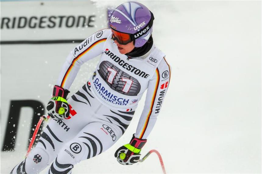 US-Skistar Vonn zwischen Ehrgeiz, Rekord und Gefühl Viktoria Rebensburg wurde in Garmisch Abfahrts-Elfte. Foto: Stephan Jansen