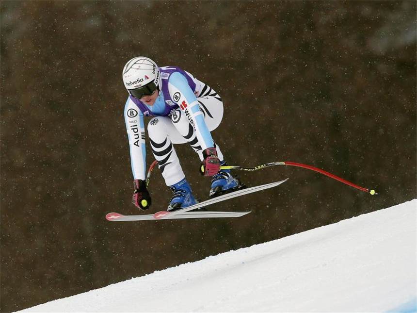 Rebensburg Vierte im letzten Abfahrtstraining Viktoria Rebensburg wurde Vierte im letzten Abfahrtstraining in St. Moritz. Foto: Andrea Solero