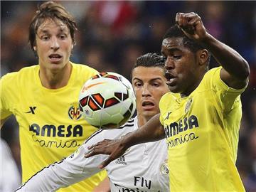 Villarreal erwies sich für Real und Cristiano Ronaldo (M) als hartnäckiger Gegner. Foto: Ballesteros