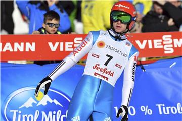 Vinzenz Geiger hat sich beim Seefeld-Triple auf Platz zwei verbessert. Foto: Kerstin Joensson