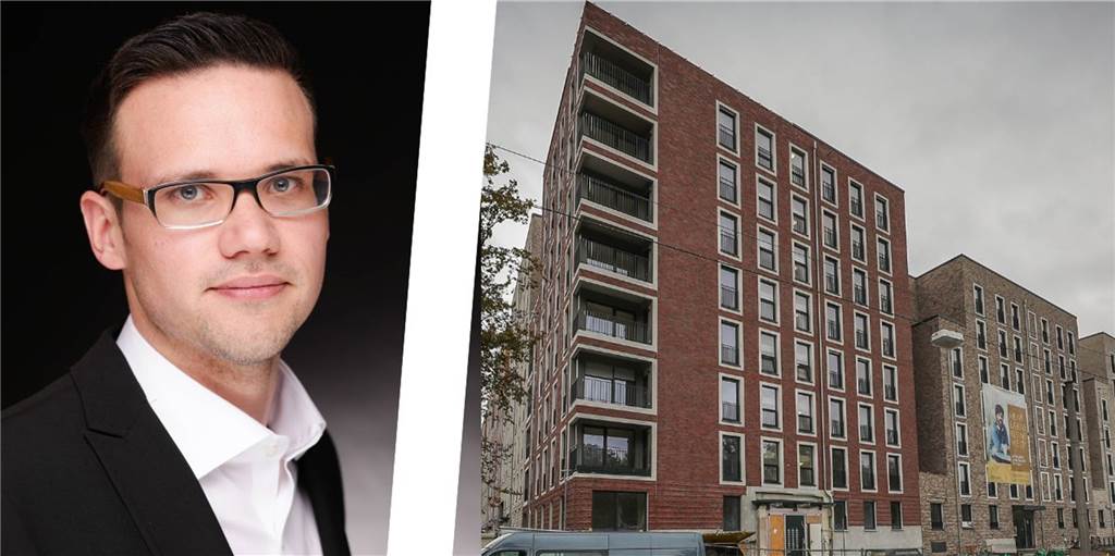 Vermieter bestätigt Wasserschäden in prominentem Neubau: Mieter mussten zeitweise ins Hotel Vivawest-Sprecher Jens Rospek hat sich zu den wiederholten Wasserschäden im Berswordt-Carrée geäußert.