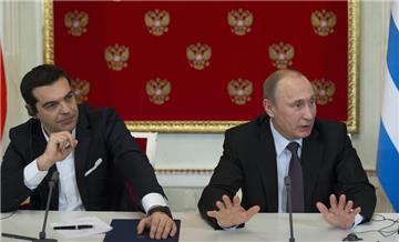 Vladimir Putin und Alexis Tsipras in Moskau.