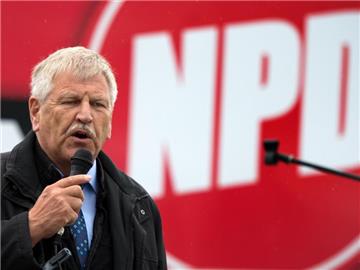 Voigt soll beim NPD-Neujahrsempfang den Holocaust geleugnet haben. Foto: Arno Burgi/Archiv