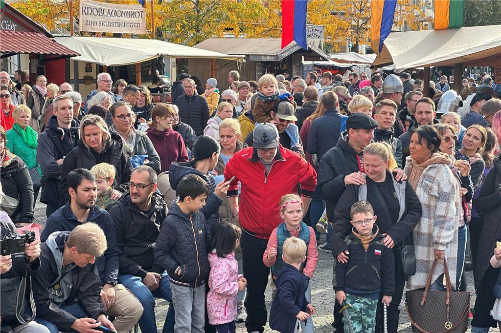 Volles Programm auf dem Mittelaltermarkt in Castrop. Am Sonntag durften die Gäste Schwertkämpfe von Rittern, Hexen- und Spinnenshows sowie viele weitere Attraktionen bestaunen.