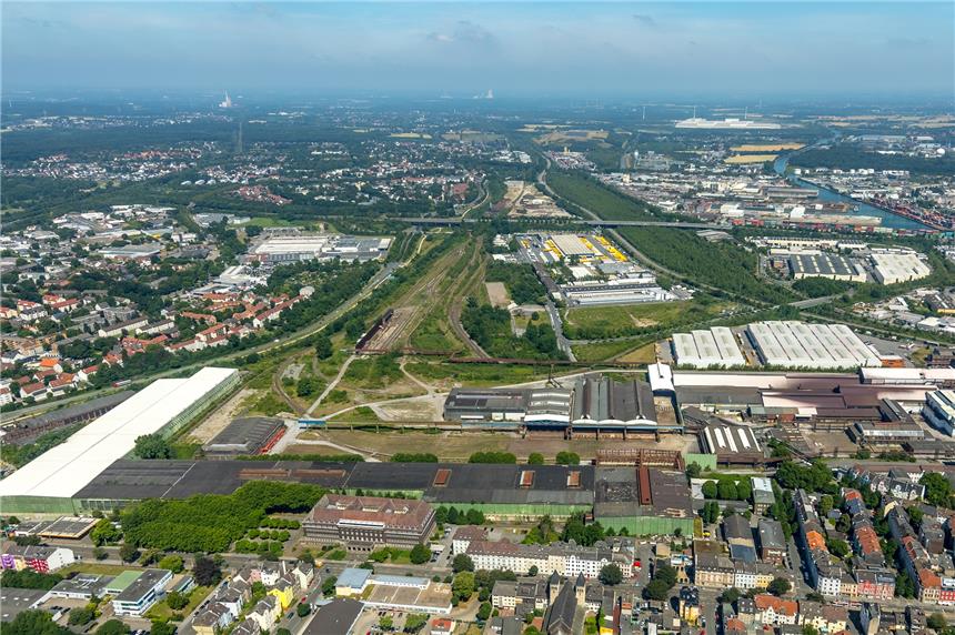 Vom HSP-Gelände an der Rheinischen Straße nordwärts an der Emscher entlang bis Huckarde soll sich das Dortmunder IGA-Projekt erstrecken.