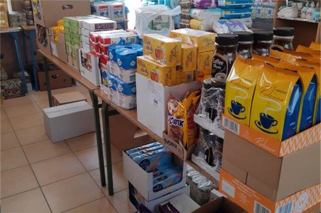 Von den Spenden aus Lünen konnten in der polnischen Partnerstadt Grundnahrungsmittel gekauft und an ukrainische Geflüchtete verteilt werden.