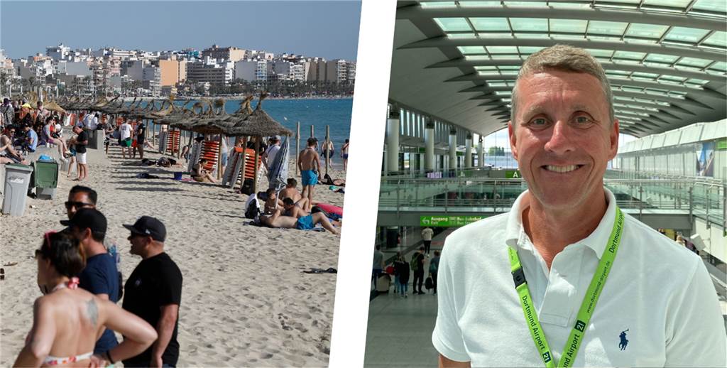 Von Dortmund nach Mallorca zu fliegen ist auch noch für Kurzentschlossene möglich – laut Guido Miletic vom Dortmunder Flughafen läuft die Abfertigung weiterhin stabil.