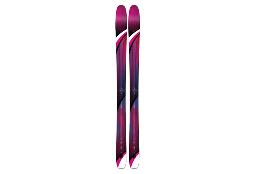 Wintersport-Ausrüstung für Frauen im Trend Von Frauen für Frauen: Über das Design der neuen LUV-Skier von K2 durften 100 weibliche Teilnehmer einer Befragung entscheiden. Foto: K2/dpa-tmn