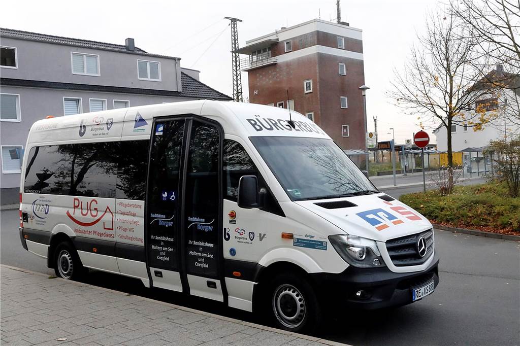 Halterner Bürgerbus fährt seit fünf Jahren in der Seestadt Am 4. 11 2017 startete der Bürgerbus am Bahnhof Haltern.
