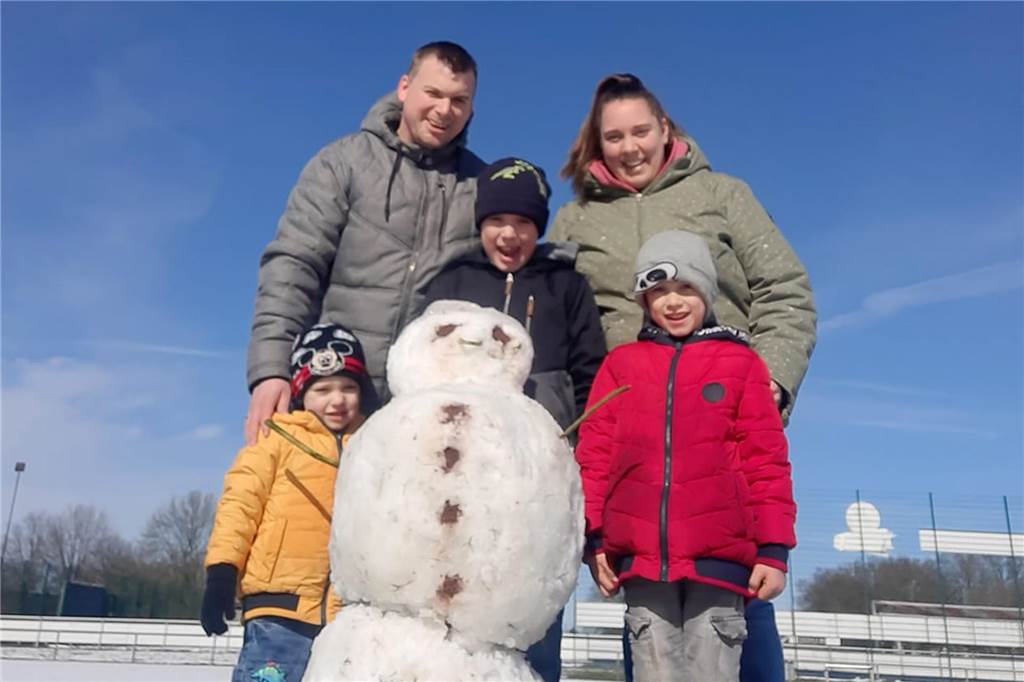 Vorübergehend ein neues Familienmitglied hatte Familie Florin aus Alstätte.