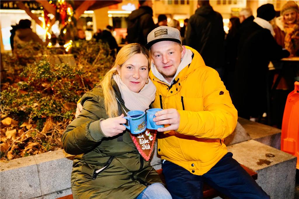 Vorweihnachtsstimmung herrschte am Freitagabend (13.12.) auf dem Dortmunder Weihnachtsmarkt.