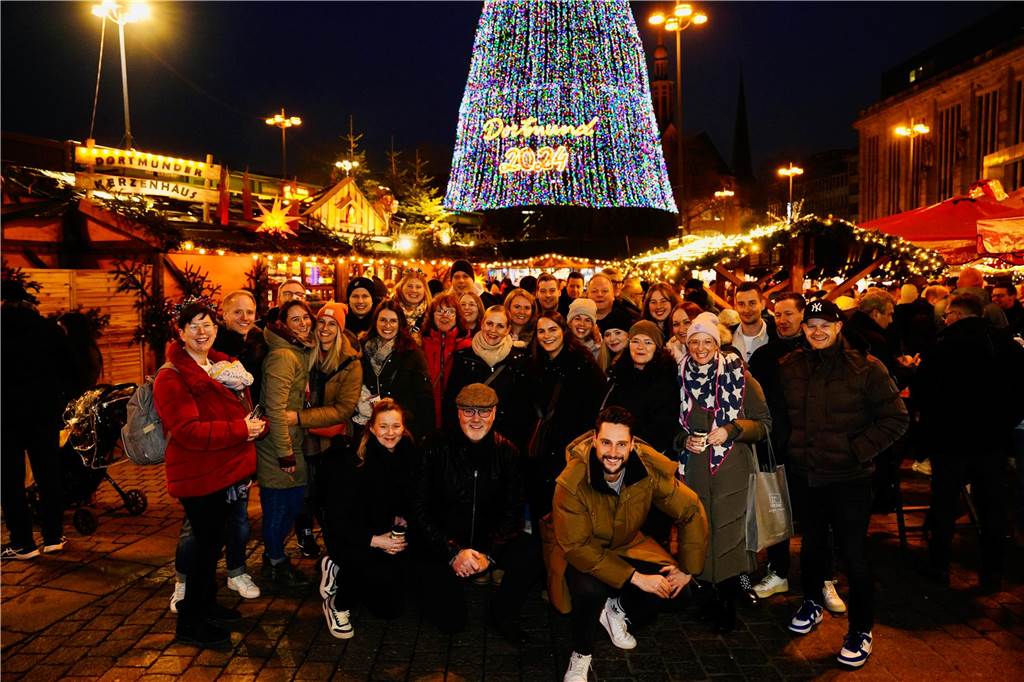 Vorweihnachtsstimmung herrschte am Freitagabend (13.12.) auf dem Dortmunder Weihnachtsmarkt.