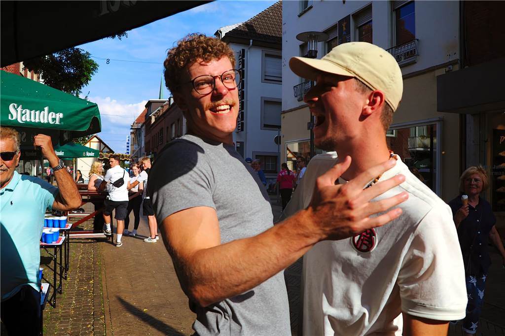 Während der Bierbörse in Dorsten fand auch wieder das „Beerpong“-Turnier statt.
