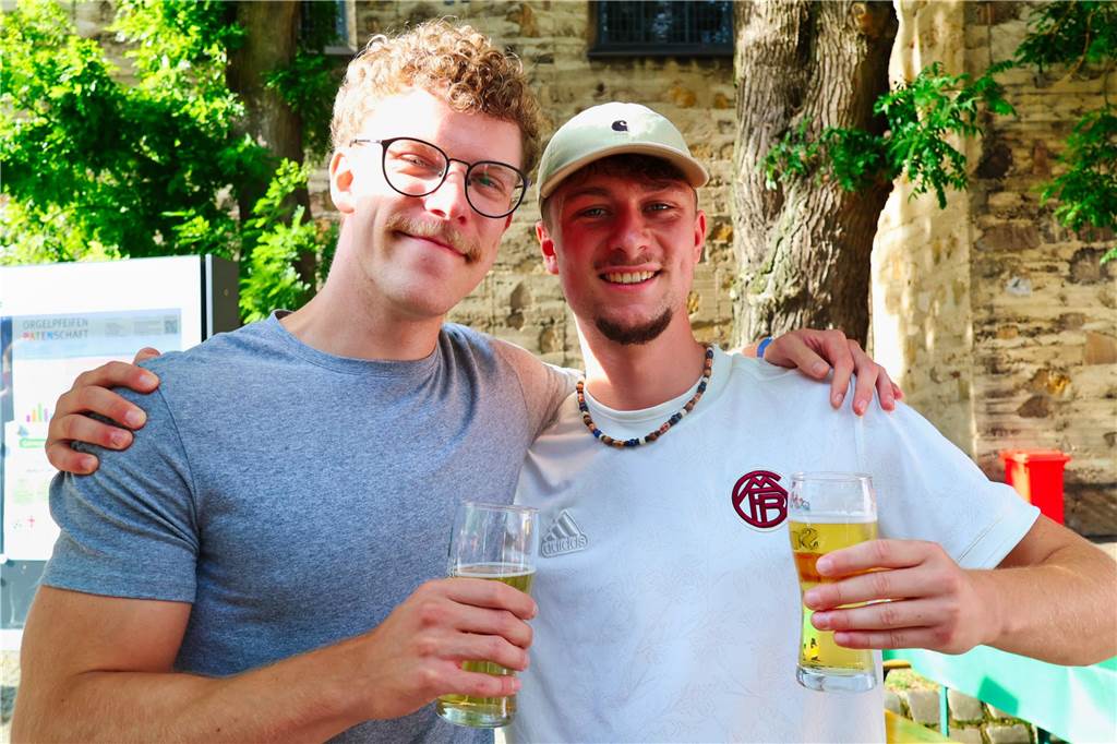 Während der Bierbörse in Dorsten fand auch wieder das „Beerpong“-Turnier statt.