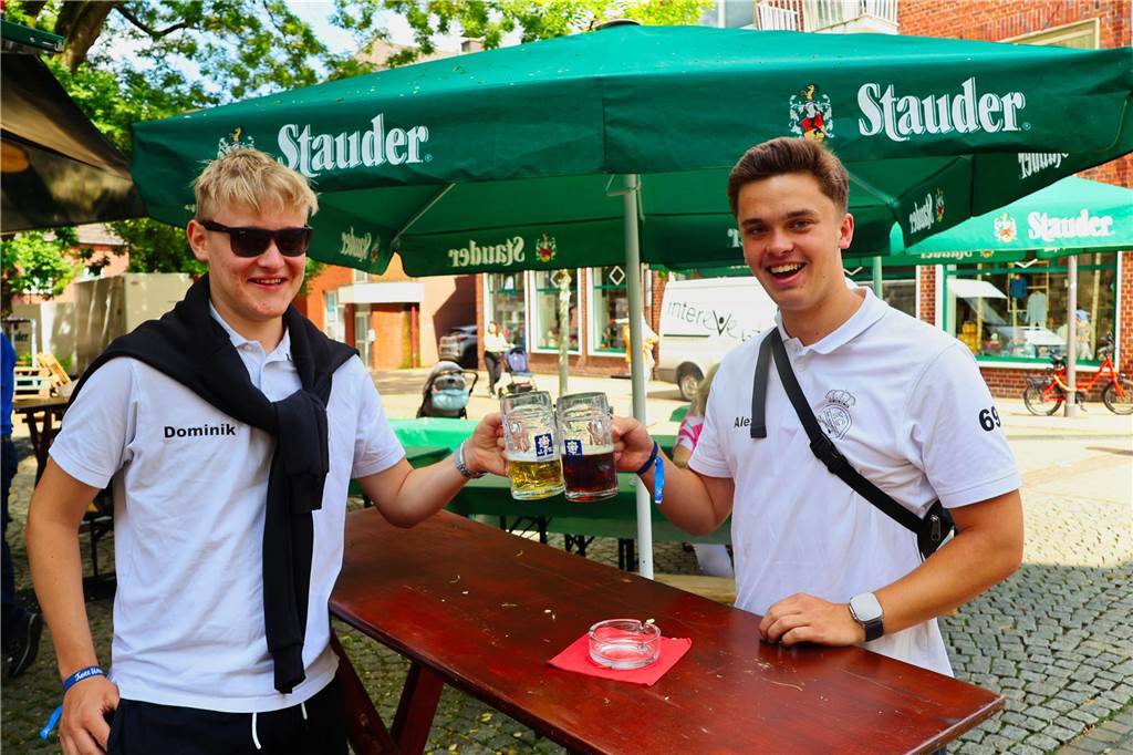 Während der Bierbörse in Dorsten fand auch wieder das „Beerpong“-Turnier statt.