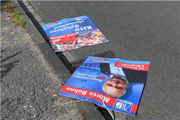 Wahlplakate der AfD in Dorsten