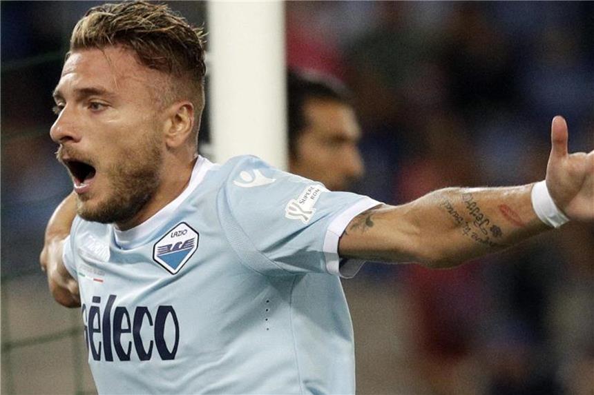 Juve unterliegt Lazio bei Khedira-Comeback War mit zwei Toren bei Juventus Turin Matchwinner: Lazios Ciro Immobile. Foto: Gregorio Borgia