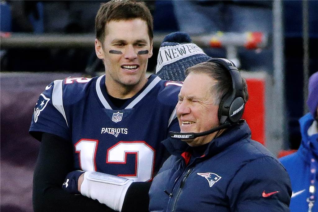 Super Bowl: 10 Sprüche, mit denen Football-Laien glänzen können Waren ein phänomenales Duo bei den New England Patriots: Quarterback Tom Brady und Patriots-Coach Bill Belichick (r.).
