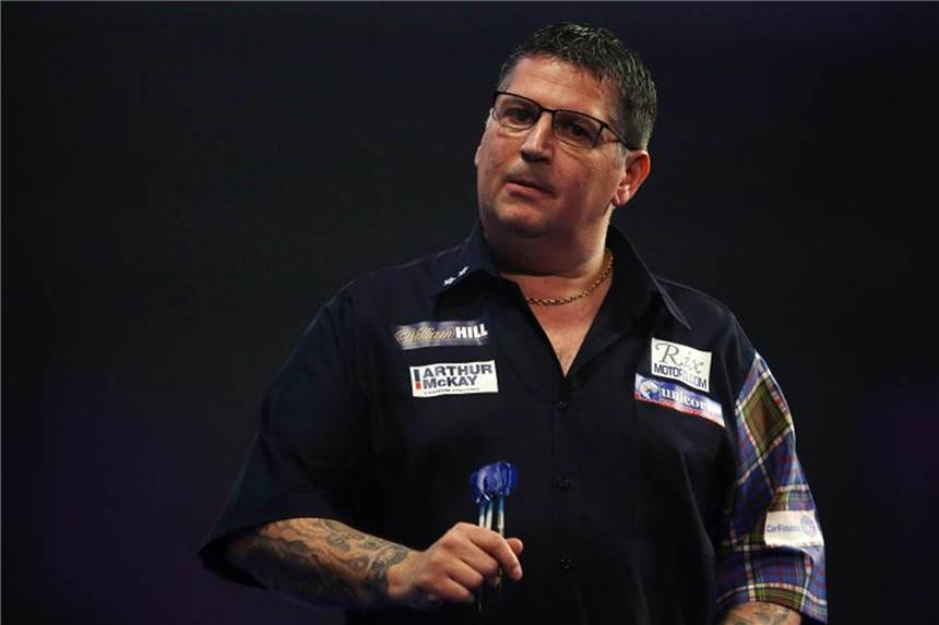 Schotte Anderson gelingt Neun-Darter Warf neun perfekte Pfeile in Folge: Gary Anderson. Foto: Steven Paston/PA Wire