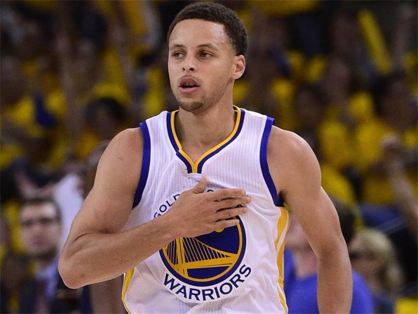 Golden State Warriors kommen in NBA-Playoffs weiter Warriors-Spielmacher Stephen Curry erzielte 39 Punkte. Foto: John G. Mabanglo