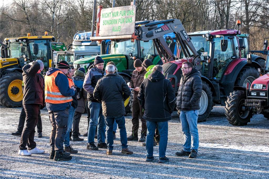 Bauerndemo am 8.1.2024 in Recklinghausen