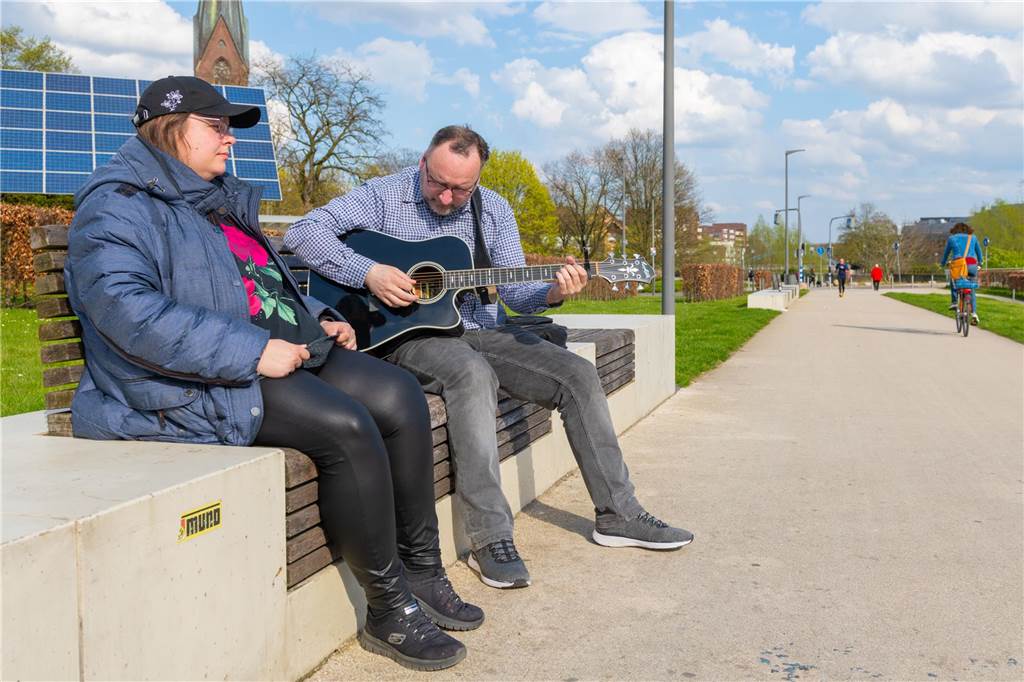 Warum die Musiksession nicht einfach mal nach draußen verlegen? 
