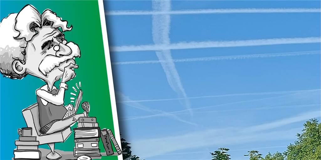 Frag doch Onkel Max: Sehr breite Kondensstreifen - wird da was versprüht? Was ist das da am Himmel? Nur "normale", besonders breite Kondensstreifen oder wird da etwas versprüht? Onkel Max weiß Antwort.