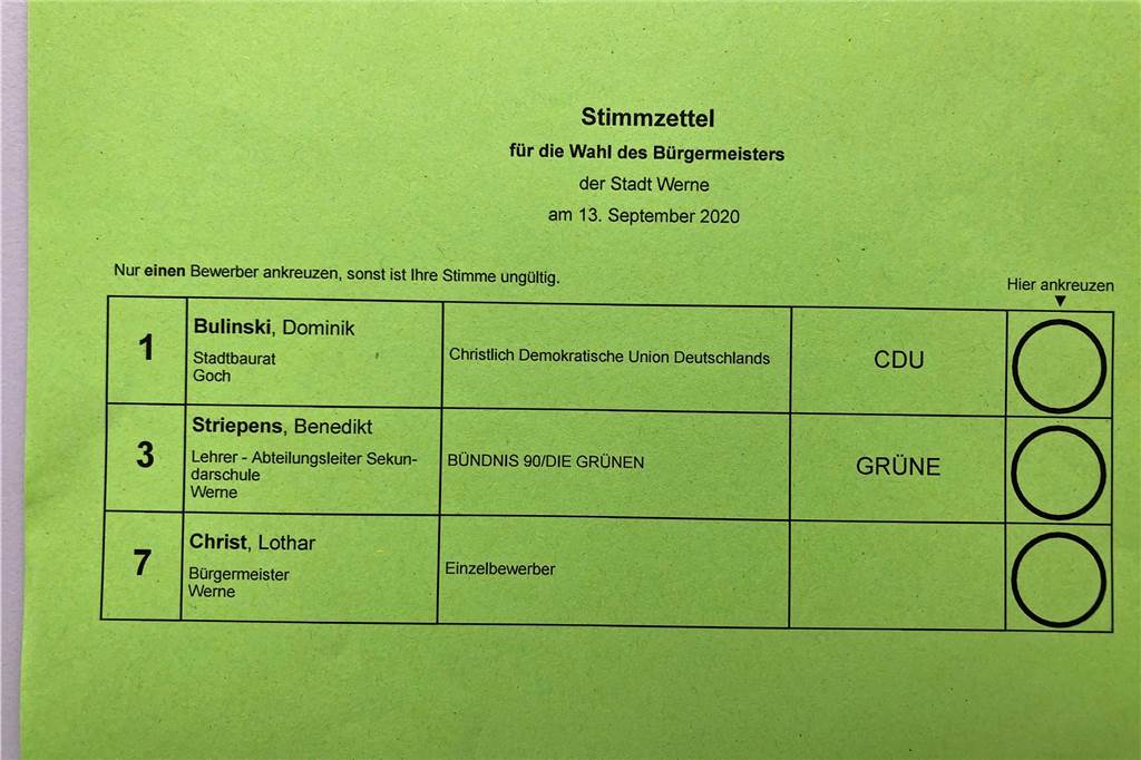 Gelochte Scheine und eigentümliche Nummern - seltsame Stimmzettel 2020 Was sind den das für Nummern vor den Kandidaten-Namen?