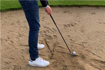 Wegen des Lockdown werden derzeit beim GC Castrop-Rauxel keine Golfbälle aus dem Bunker geschlagen.