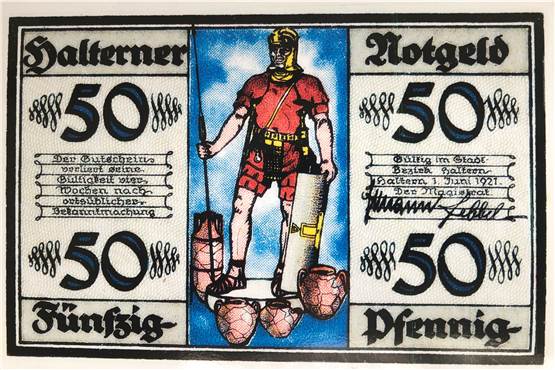 Vor 100 Jahren bezahlten die Halterner mit einer Schattenwährung