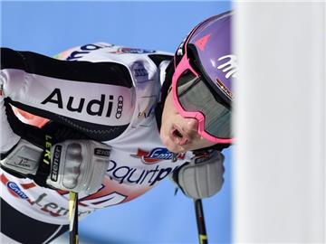 Weil sie Fieber und Husten hat, verzichtet Maria Höfl-Riesch aufs Training. Foto: Peter Schneider