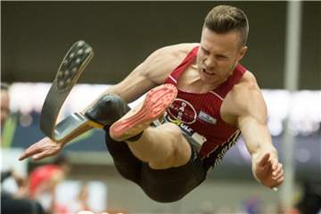 Weitsprung-Paralympics-Sieger Markus Rehm stellte mit 8,47 Meter einen Weltrekord auf. Foto: Bernd Thissen