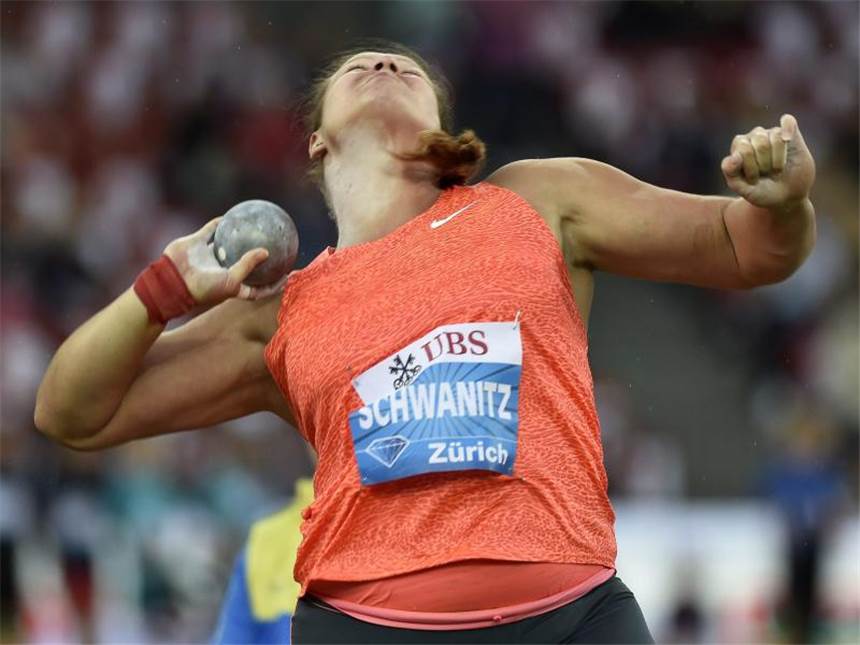 Schwanitz fühlt sich ungerecht behandelt Weltmeisterin Christina Schwanitz gewann die Diamond League im Kugelstoßen. Foto: Jean-Christophe Bott