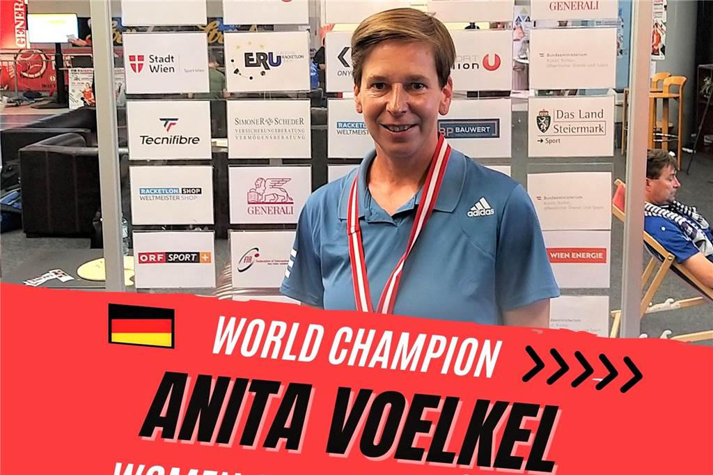 Trotz organisatorischer Mängel: Herten hat eine doppelte Weltmeisterin Weltmeisterin im Einzel: die Hertener Racketlon-Spielerin Anita Voelkel.