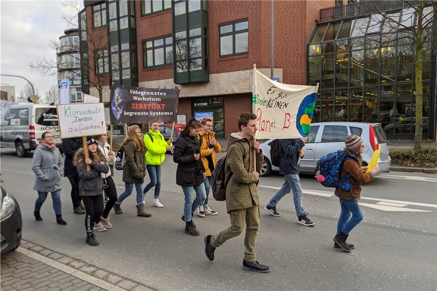 Klima-Demo in Dorsten: Black Friday statt Fridays for Future (mit Fotostrecke) Weniger Teilnehmer als zuletzt zogen bei „Fridays for Future“ durch die Straßen der Altstadt.